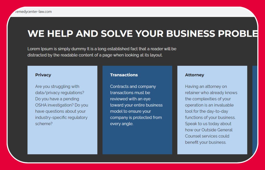 Фальшивый юрист представляется как \"LEGAL REMEDY CENTRE\" (remedycenter ...